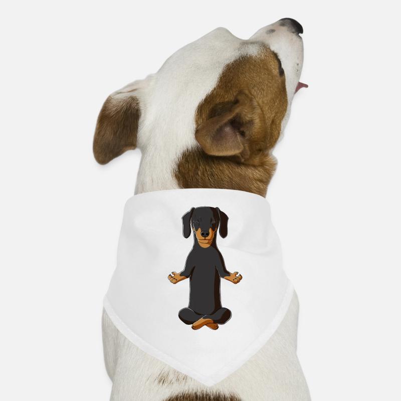 Teckel de méditation Bandana pour chien