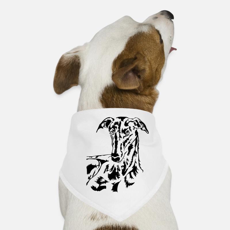 Galgo Kopf Hunde-Bandana