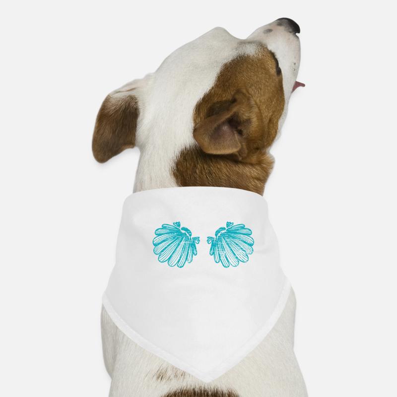 Mermaid shells breast Dog Bandana