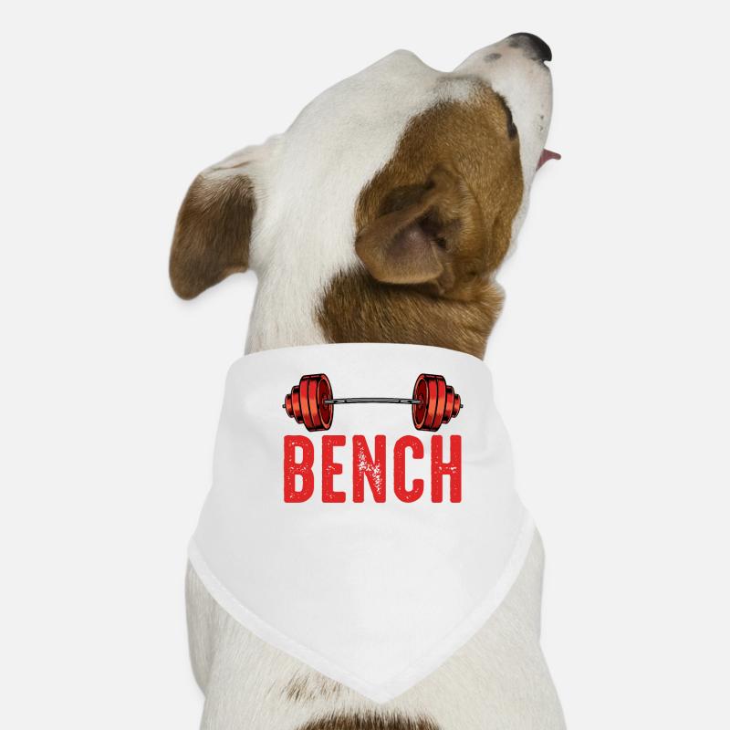 Bodybuilder - Hunde-Bandana - Weiß