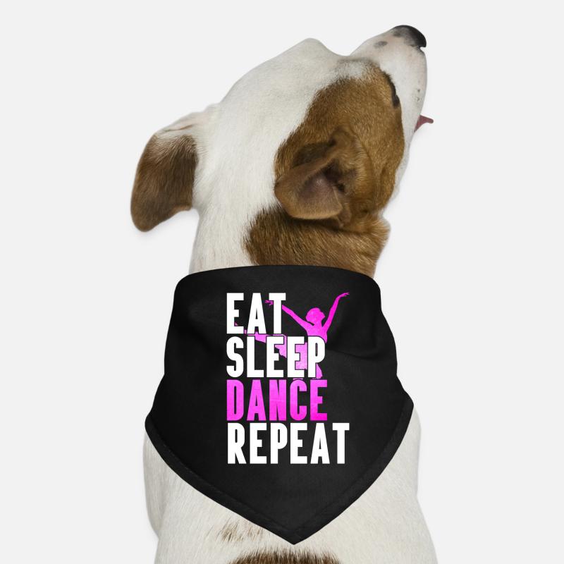 Manger danse de sommeil répétition Bandana pour chien