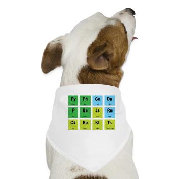 Computer Entwickler Coden - Hunde-Bandana - Weiß - Vorne