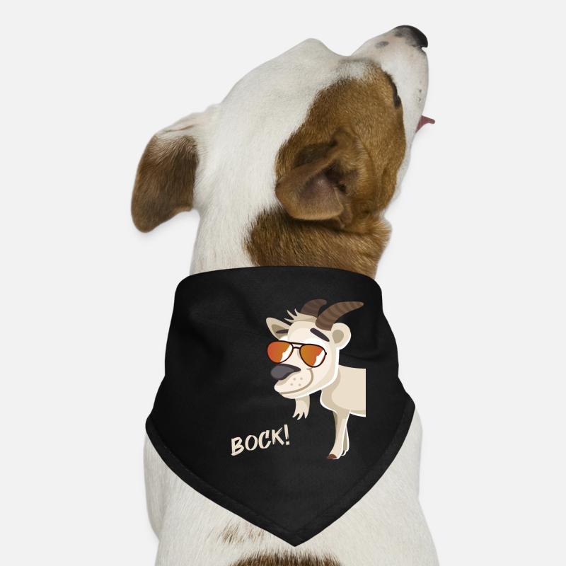 Bock mit Sonnenbrille Hunde-Bandana