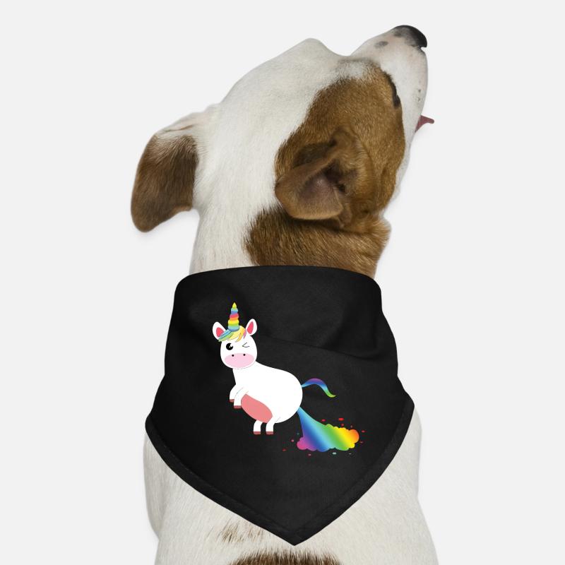 Chiots colorés de licorne Bandana pour chien