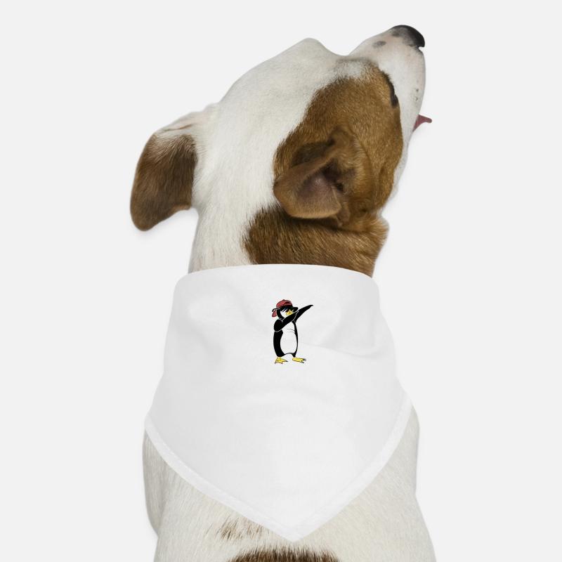 IT nerd Linux Linux penguin geek software engineer - Dog Bandana - white