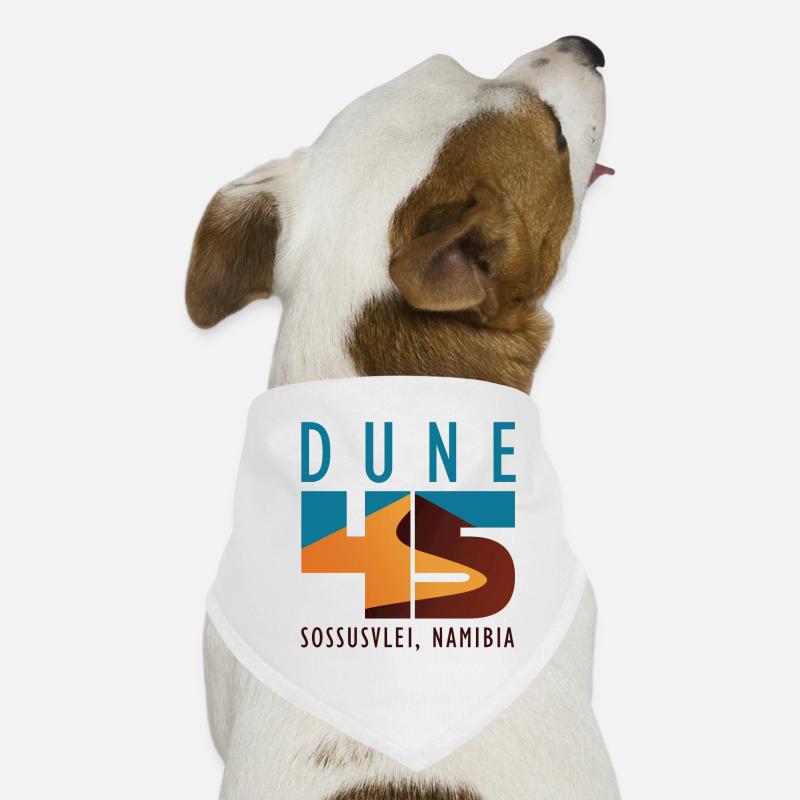 Dune 45 - Sossusvlei, Namibia - Hunde-Bandana - Weiß