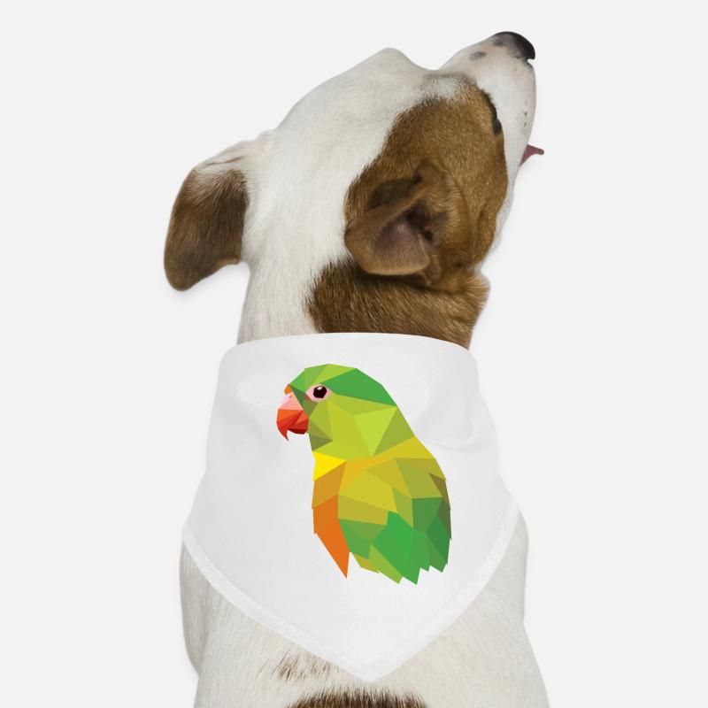 Parrot bird mosaic low poly Dog Bandana