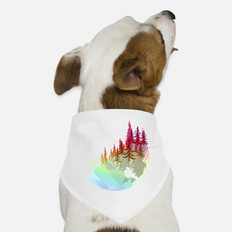 Randonnée en forêt Bandana pour chien