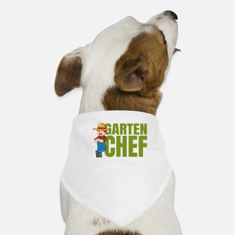 Garten Chef - Hunde-Bandana - Weiß