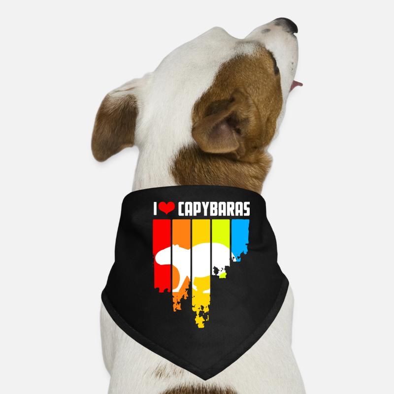 Retro Capybara Design Hunde-Bandana