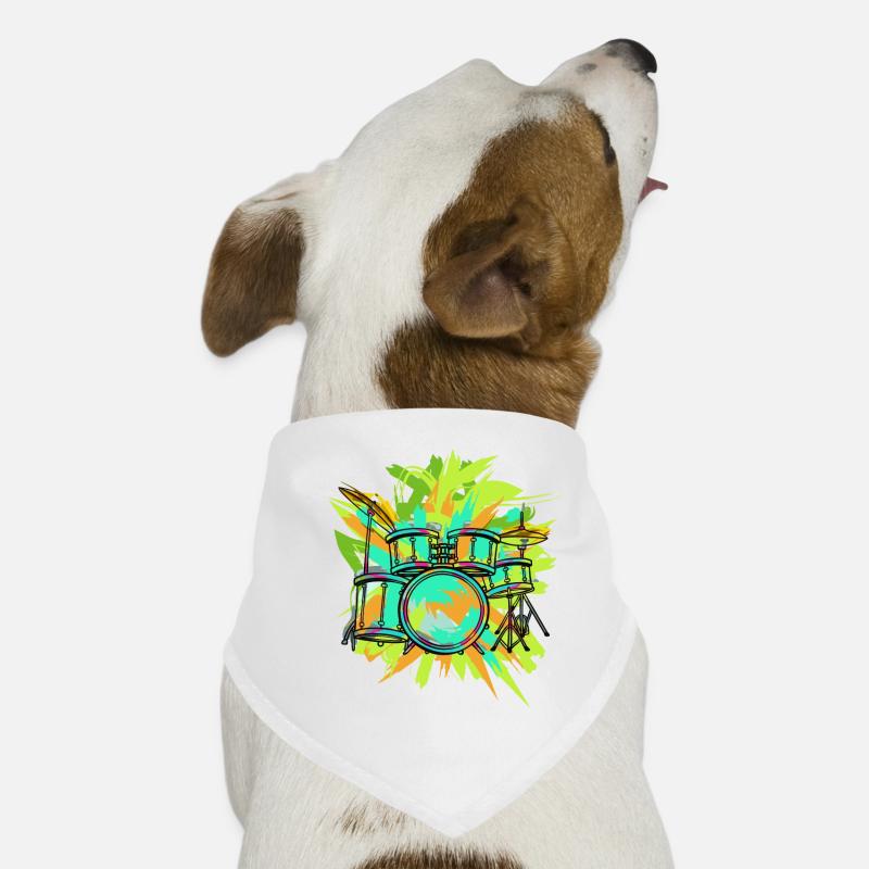 Schlagzeug Schlagzeuger Hunde-Bandana