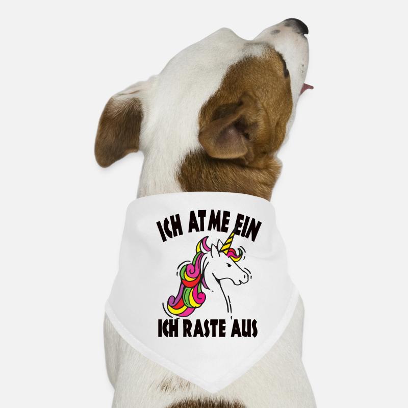 Ich atme ein raste aus Einhörner Hunde-Bandana