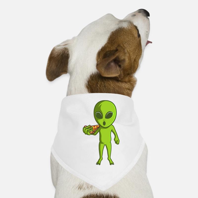 Alien Pizza Alien Martian Bandana pour chien