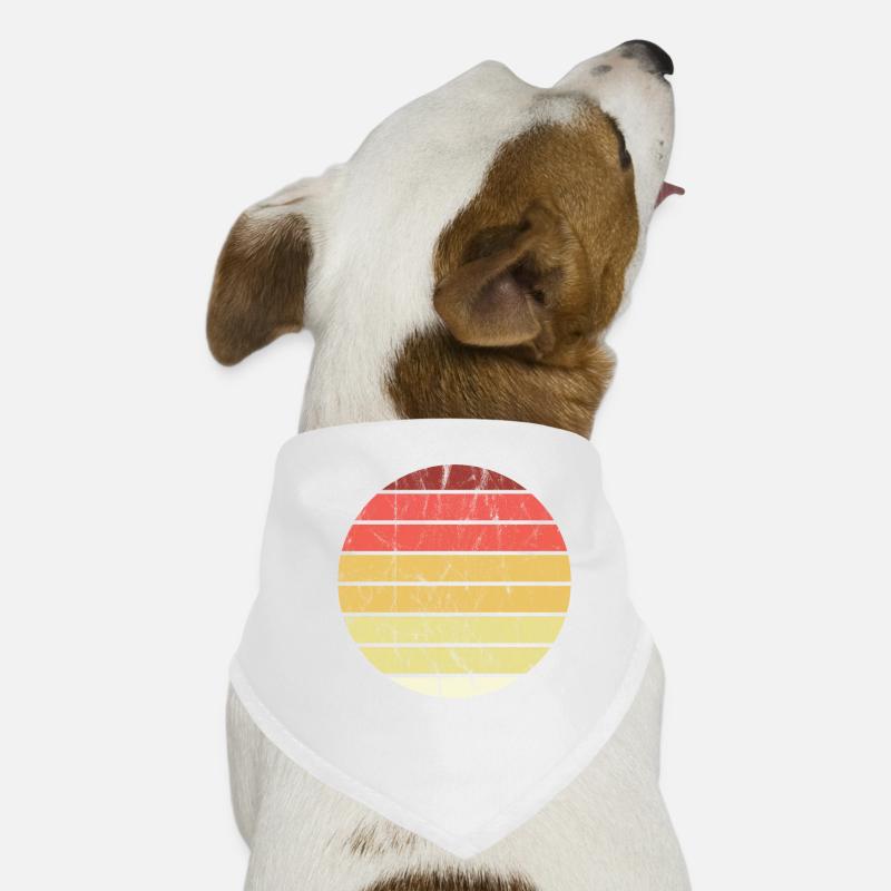 Retro vintage background circle Dog Bandana