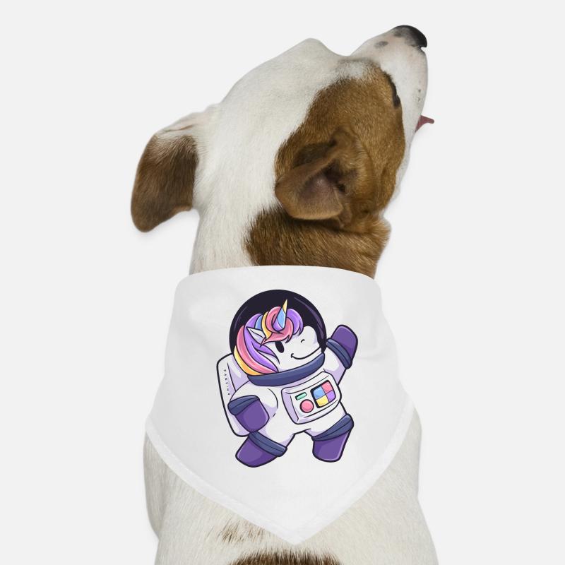 Unicorn outer space astronaut gift Dog Bandana