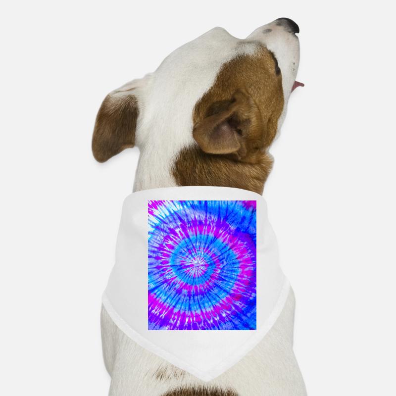 Abstract Pattern Colorful Batik Purple Blue Dog Bandana