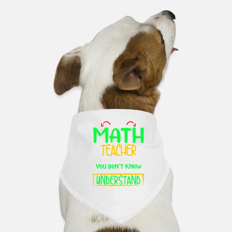 Mathe Nerd Lehrer Geschenk Hunde-Bandana