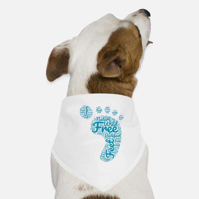 Empreinte pieds nus Bandana pour chien