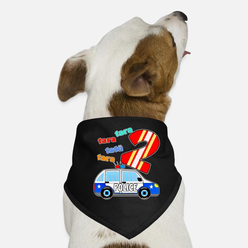 PolizeiAuto 2 Hunde-Bandana