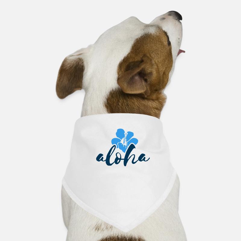 Aloha hibiscus Hawaii Bandana pour chien
