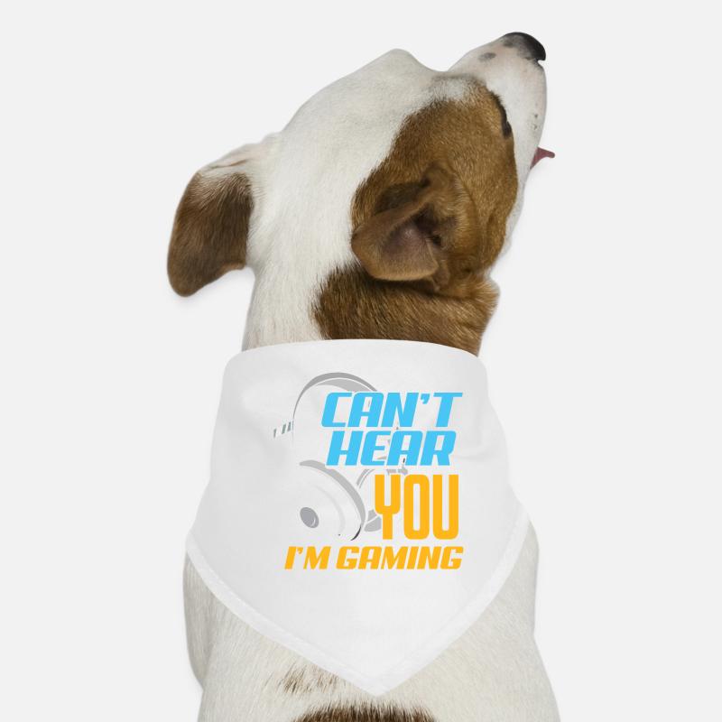 Can't Hear You I'm Gaming Gift for gamers Dog Bandana
