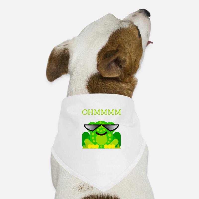Yoga frog ohmmmm meditation programmer Dog Bandana