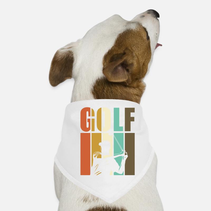 Golf - Golfeurs d'époque Bandana pour chien