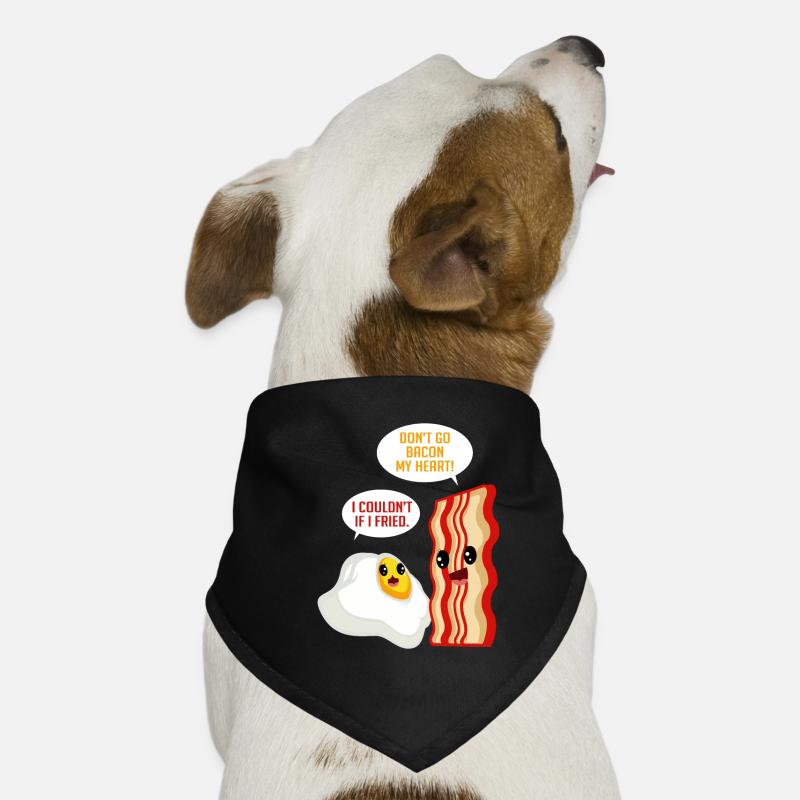Love Bacon Egg Fried Bacon Lover Gift Dog Bandana