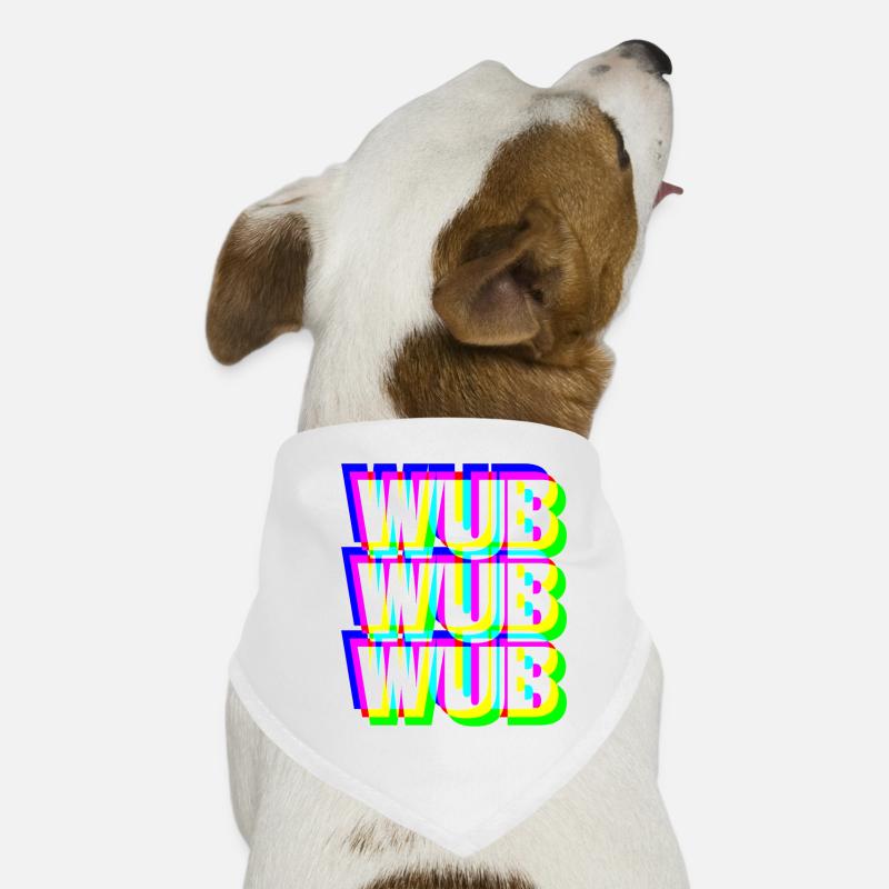 WUB WUB Dubstep Techno Rave Headbanger DJ Cadeau Bandana pour chien