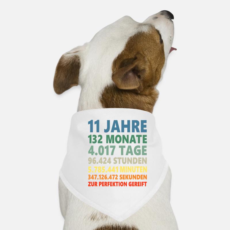 11. Geburtstag 11 Jahre 11ter Geburtstagsgeschenk Hunde-Bandana