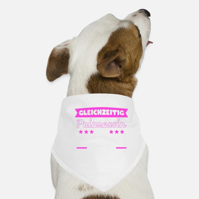Sachsen-mädel Sächsin Sächsisch Geschenk - Hunde-Bandana - Weiß