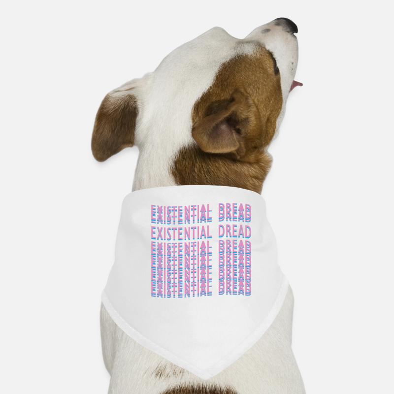 Produit Existential Dread Retrowave Aesthetic Bandana pour chien