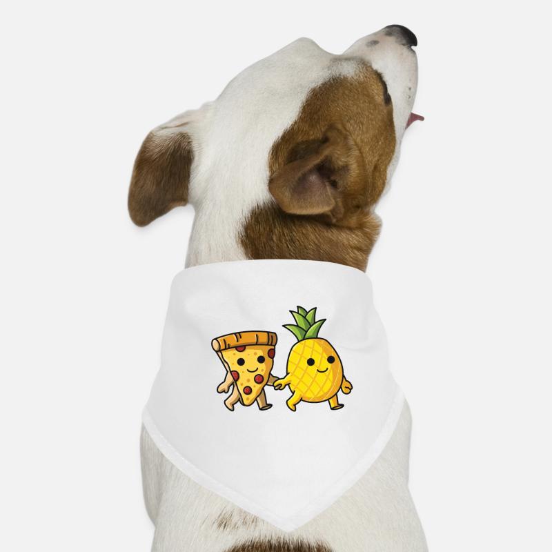 Pizza Hawaii Ananas Pizza essen Pizza & Ananas Hunde-Bandana