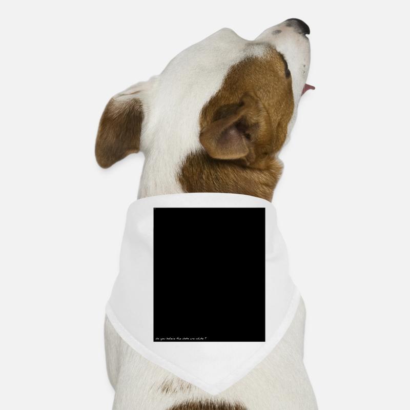 white dot black Dog Bandana