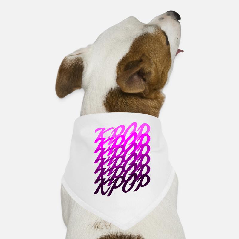 Kpop Kdrama vagues Écriture Coréenne Saranghae K-Pop Bandana pour chien