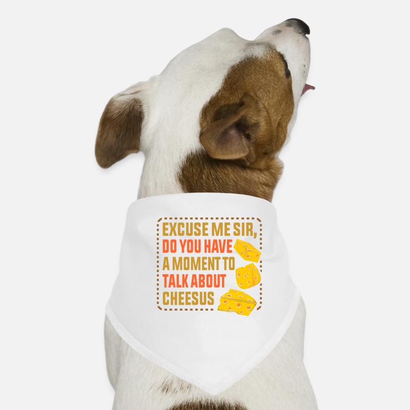 Idée cadeau alimentaire fromage au lait Bandana pour chien