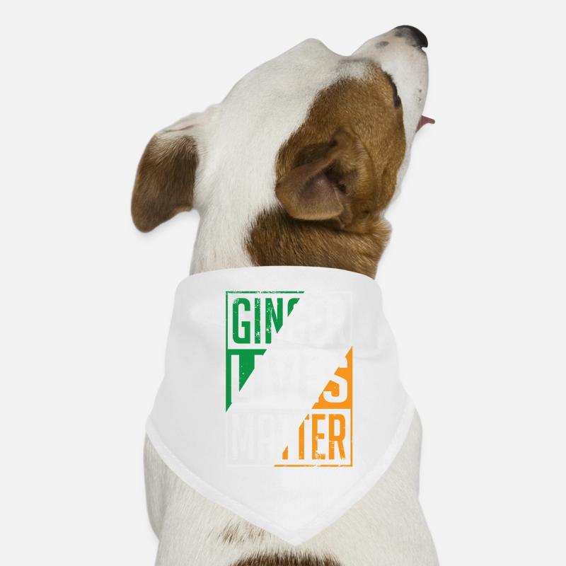 Ginger Lives Matter Irish Flag St Patricks Day Dog Bandana