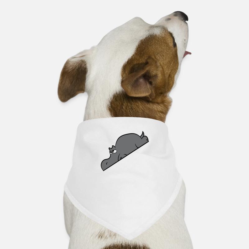 Mathe Pythagoras Hypothenuse Nilpferd Hippo Hunde-Bandana