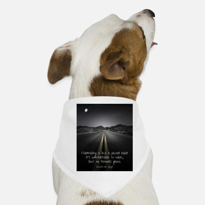 Vincent Van Gogh - La normalité est comme une route goudronnée Bandana pour chien