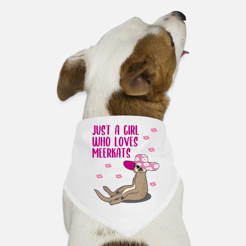 Lustiges Erdmännchen Mädchen Damen Geschenk Hunde-Bandana