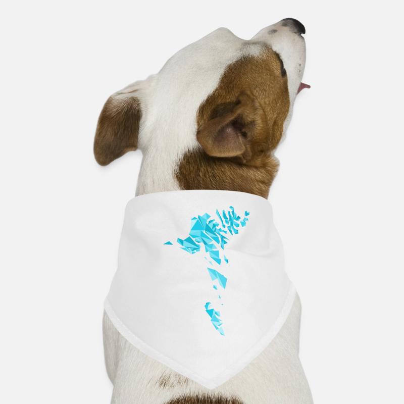 Faroe Islands Polygon Style Map - Geometric Dog Bandana