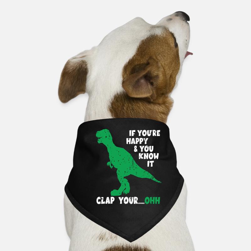 Dinosaur T-Rex Joke Dino Meme Fun Gag Dog Bandana