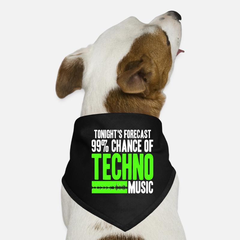 Techno live ce soir Bandana pour chien
