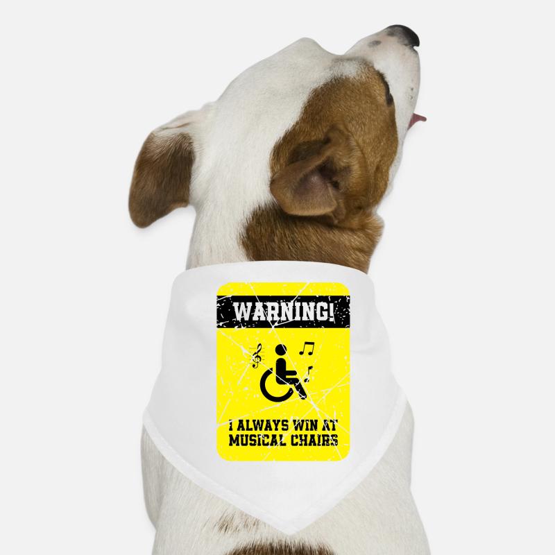 Lustiger Rollstuhl Spruch Rollstuhlfahrer Hunde-Bandana