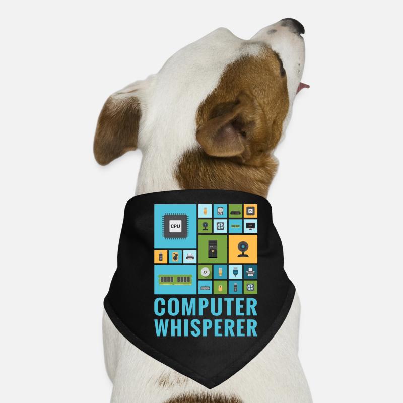Ordinateur Whisperer Funny IT Tech Support Help Desk Bandana pour chien