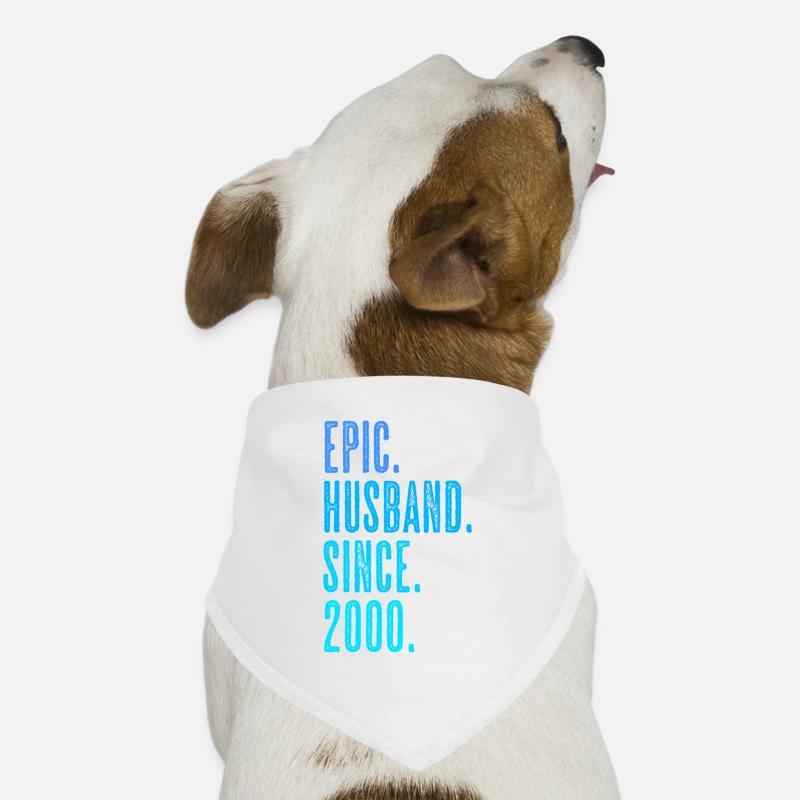 Mari épique depuis le mariage de 2000 Bandana pour chien