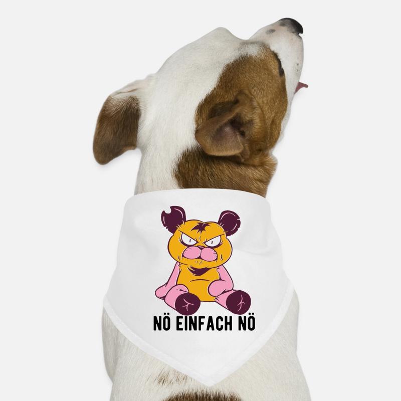 Nö einfach Nö Lustiger Bären Spruch Hunde-Bandana