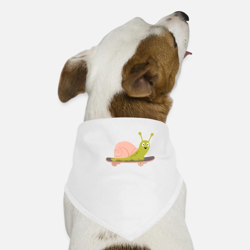 Snail Skateboard Skateboarding Fast Boarding Dog Bandana