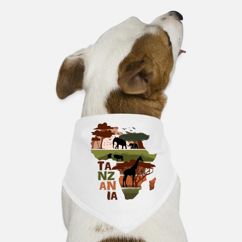 Tanzanie Afrique Coucher de soleil Bandana pour chien