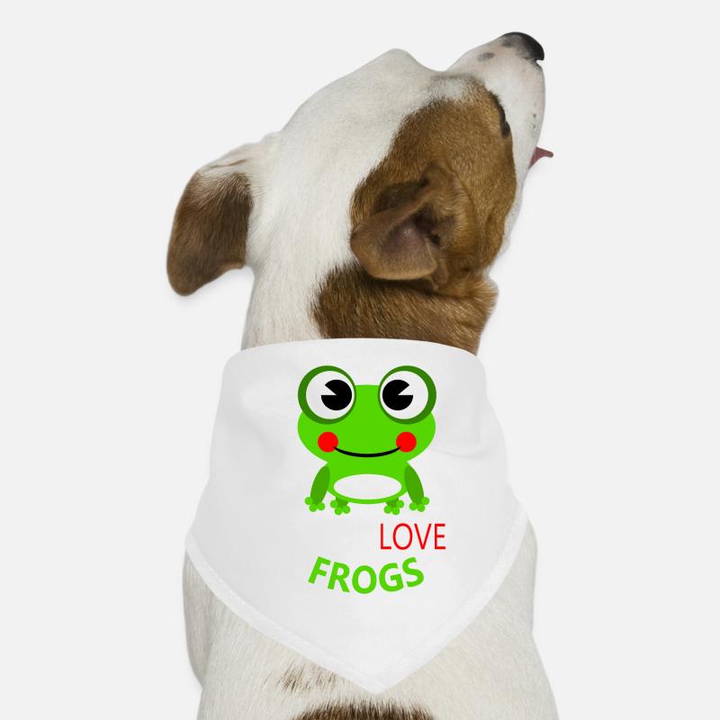 Frog - Hunde-Bandana - Weiß
